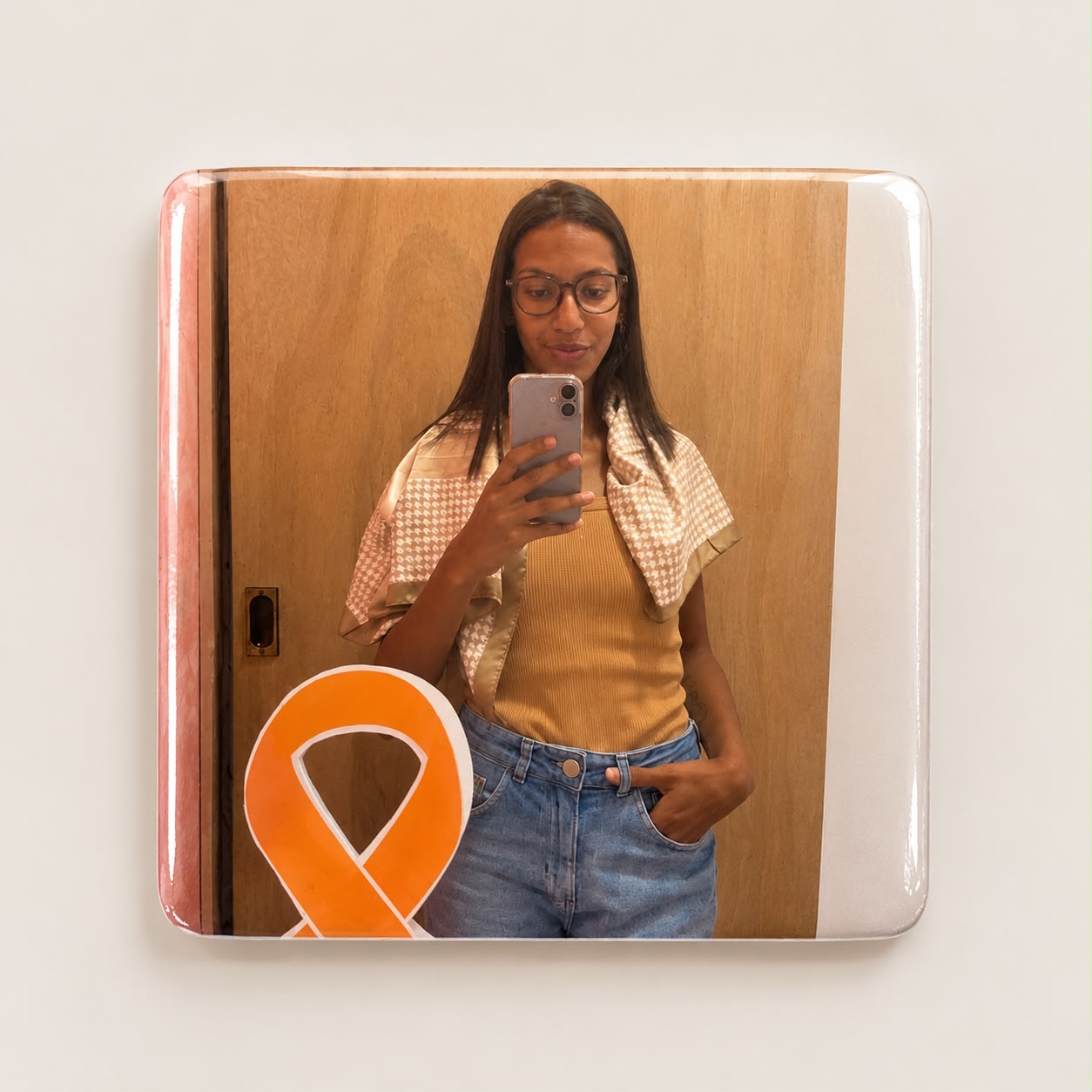 Exemplo de ímã personalizado com foto da Guardo Gifts